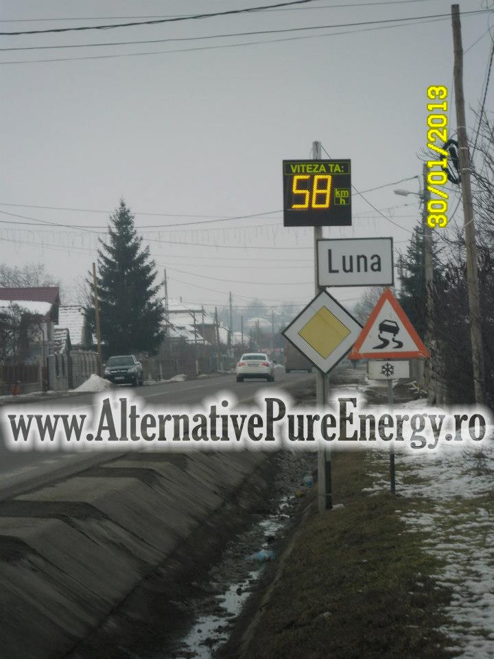 Indicator Rutier Intrare Localitate Radar 7 www.AlternativePureEnergy.ro